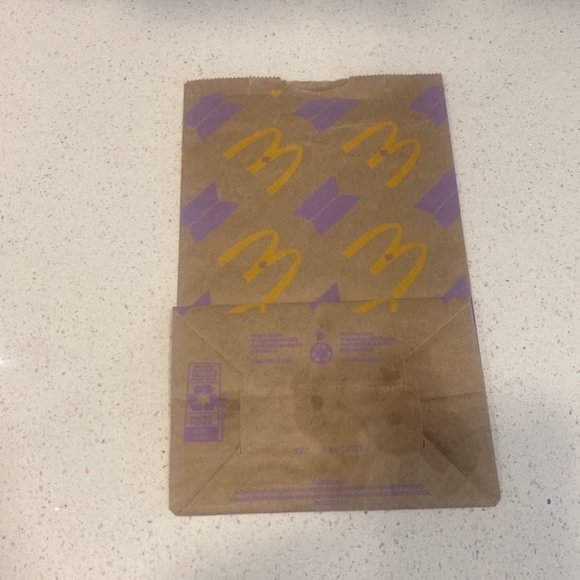 McDonalds BTS brown paper meal bag - Picture 2 of 6